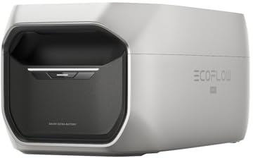 ECOFLOW Delta 3 Max Plus Zusatzbatterie, 2 048 Wh LFP-Batterie, Plug & Play, stapelbar, erweiterbare Notstromversorgung für Camping, Zuhause, Wohnmobile und Camper