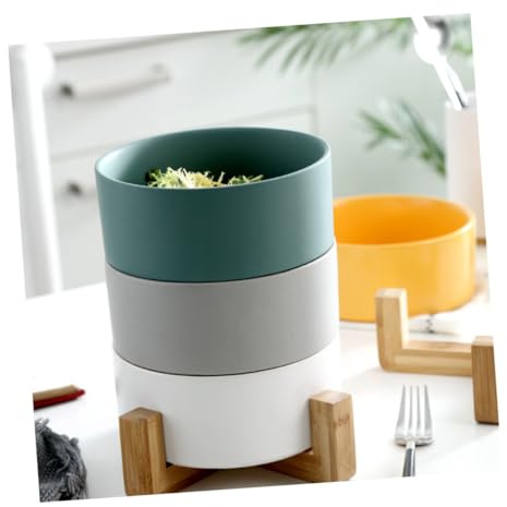 BESPORTBLE Ceramic Salad Bowl White Porcelain Fruit Bowl for Dessert and Salad Healthy Non-Absorbent Tableware for Home and Special Occasions