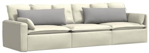 vidaXL Sofakissen 2 STK. Stoff Wolkengrau 120 x 40 cm