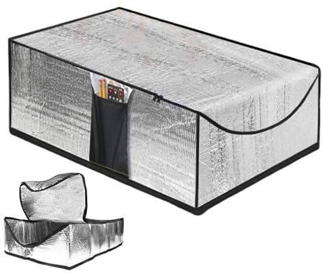 Dachbodentreppen Isolierung Abdeckung, 54×25×11 Zoll Dachboden-Öffnungs-Isolierabdeckung | Wasserdichter, Isolierter Bezug Mit Reißverschluss Für Ausziehbare Treppe, Gartenleiter