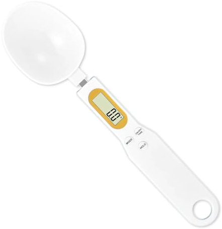 Cuchara Báscula Digital de Precisión, con graduación de 0.1 g hasta 500 g, para cucharas | báscula electrónica，Pantalla LCD, Ideal para Ingredientes Sólidos y Líquidos