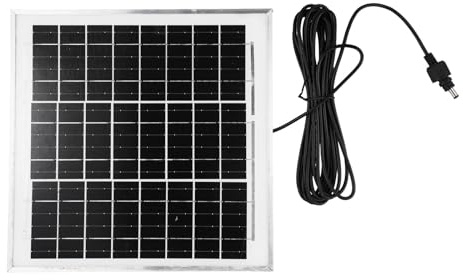 NiuLumea Ventilateur mural à énergie solaire 12 V avec boîtier en ABS ignifuge, clapet anti-retour 240 mm