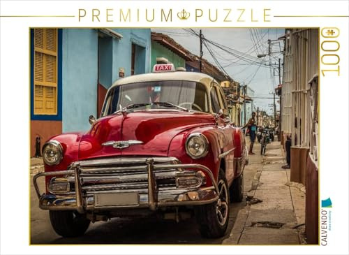 CALVENDO Puzzle Kuba Nostalgie: Oldtimer in Trinidad 1000 Teile Puzzle quer | Lege-Größe cm Foto-Puzzle für glückliche Stunden | Ein Motiv aus dem Kalender Kuba Nostalgie von Carsten Krüger · 1000 Teile · Lege-Größe 64 × 48 cm · CALVENDO Puzzle
