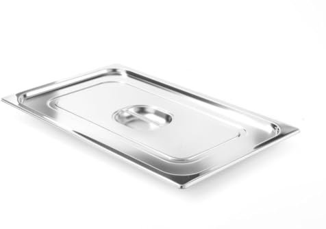 HENDI Gastronorm Deckel, für Gastronormbehälter, Temperaturbeständig von -40° bis 300°C, Heissluftöfen-Chafing Dishes-Bain Marie, Stapelbar, GN 1/1, 530x325 mm, Edelstahl 18/10