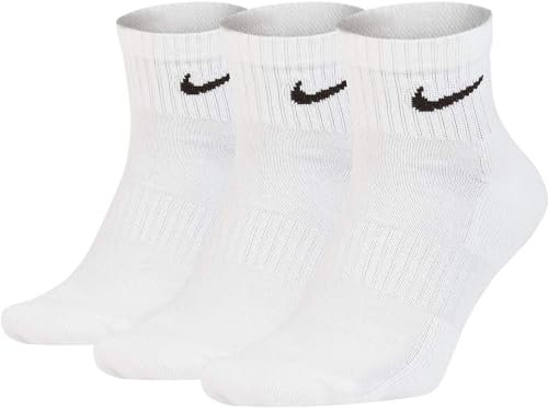 Nike Herren Everyday Cushion Ankle-sx7667 Socken, 3er Pack, Weiß (White/Black/100), 46-50 EU