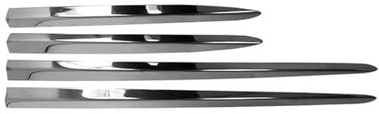 Garniture Baguette de Porte latérale pour Fiat 500X 2015-2025 INOX Foncé 4Pcs
