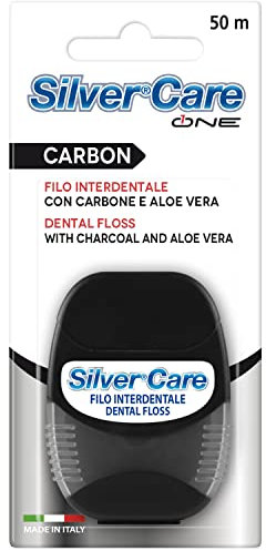 SILVER CARE One Filo Interdentale Carbon, Colori Assortiti