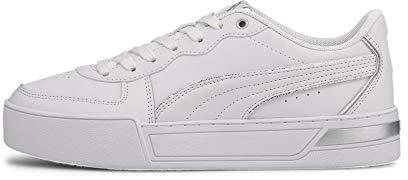 PUMA Damen Skye Sneaker, Puma Weiß Puma Weiß Puma Silber, 40 EU