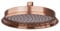 PaulGurkes Kupfer Kopfbrause Regendusche 20cm Retro Bronze Nostalgie flacher Vintage Duschkopf Rund Brausekopf Antikalkdüsen einfache Reinigung Landhausstil Kupferoptik gestromt schwenkbar Kugelgelenk