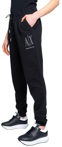 Armani Exchange - Drawstring Logo Studs Terry Jogger Pant, Pantaloni da Tuta Donna