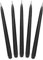10 Stück Matte Spitzkerzen in Schwarz 24cm Dekorationen