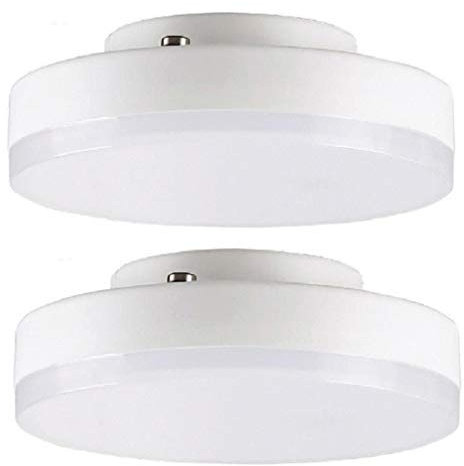 TBE Lighting LED GX53 5w Bulbs 2 Pack/Under Cabinet Disc Reflector/Not Dimmable / 120° Beam Angle/Warm White - 3000 Kelvin