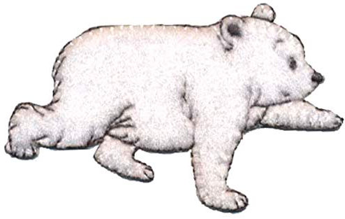 Kleiber EISBÄR/Icebear - Aufnäher/Iron On Patch/Aufbügler/Applikation