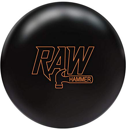 Hammer Bowling Products Raw PRE-DRILLED Bowling Ball- Black 12lbs