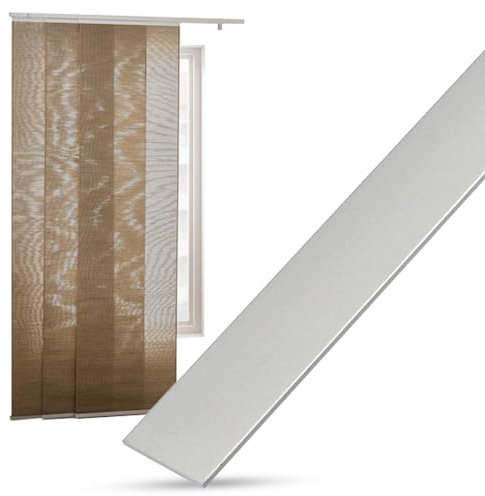 Poids pour Rideaux d'Intérieur adaptés aux Rideaux Panneaux ou à Pliage, Profil en Aluminium Multifonction de différentes tailles. Bande d'Aluminium pour Rideaux (60CM, 2)