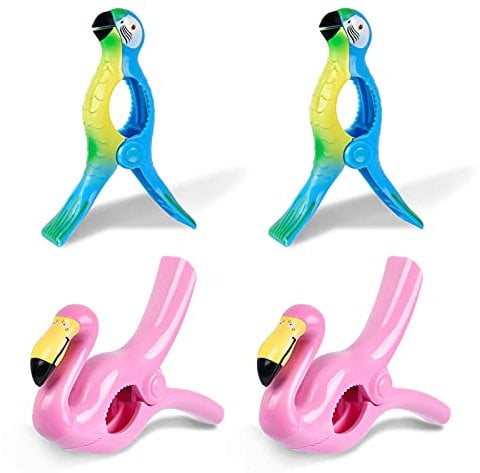 Handtuchklammern für Strandliegen, Sopito 4 Stück Handtuch Klammern Liege Klammern Handtuch Liege Groß Strandtuch Klammern für Strandtuch, Badetuch, Pool, Wäscheleine