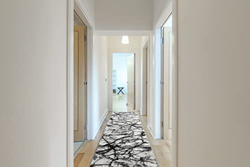 rugsx Läufer BCF MORAD Marmur Marmor Grau 60x330 cm