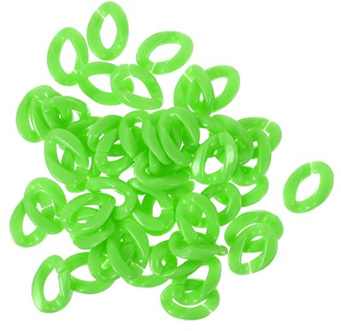 EXCEART 150 Stück Schmuckzubehör Selber Machen Portemonnaie-schlüsselanhänger Handgefertigte Ohrringe Quick-link-anschlüsse Abnehmbare Schnallen DIY-Ring Acryl Handbuch Hängende Kette
