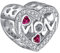 Hifeeled Ciondolo Cuore Argento Sterling 925 Madre 'MOM' Charm Pendente Pandora Regalo Compatibile con Europei Bracciale & Collane - Regali per Donne Mamma