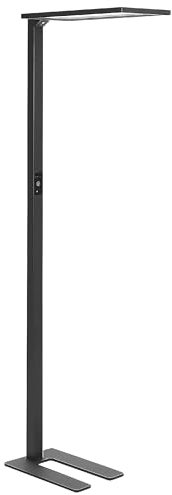 Beliani LED-Stehlampe Metall schwarz mit Bewegungsmelder Touch-Funktion dimmbar Orion