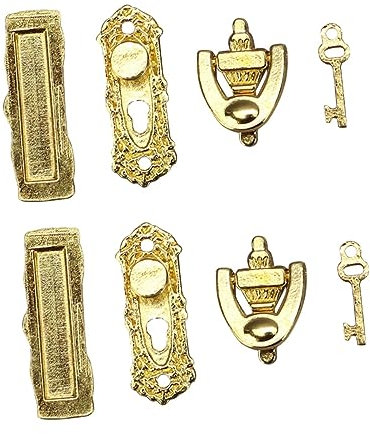 ibasenice 8stücke Miniatur Tür Zubehör Mini Tür Hardware Für Puppenhäuser Dekoration Und Szenenbau Für Bastelprojekte