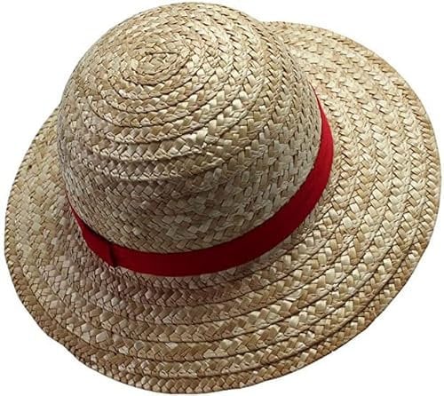 Generico KRAJA Sombrero de paja The Monkey D. Luffy Rubber Cosplay talla única adulto