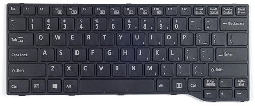 tradebit - Tastatur für Fujitsu E744 E734 E746 E736 QWERTY US