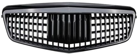 OOzie Kühlergrill für Mercedes Benz E Class W212 2009-2013,Front- & Kühlergrille Frontstoßstangengitter Sport Kühlergrill Frontgrill Mesh Kühlergrill Leisten Kühler- Sport- Front- Rippen- Grill