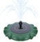 FIVMEN Solar Springbrunnen Solarbrunnen für Draussen 1.4W Solarspringbrunnen mit 7 Düsen Teichpumpe für Teich Vogeltränke Pool Garten (Lotus)