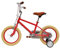 PansyWind 14 Zoll Kinderfahrrad mit Stützrädern kohlenstoffstahlrahmen Mädchenfahrrad jungenfahrrad mit Handbremsen Kettenschutz für 3-7-jähriges Kinder (Rot)