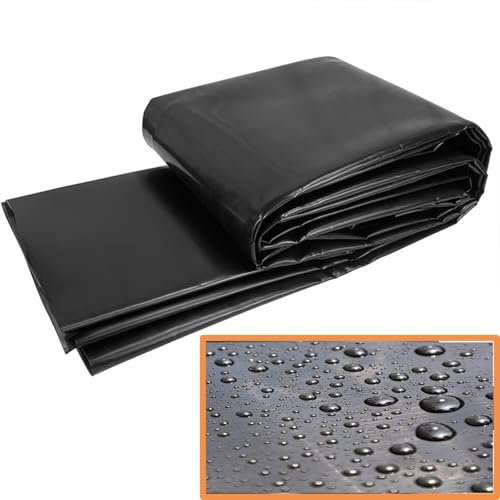 Fischteich Liner 0.12MM Thickness Flüssige Teichfolie Aquakulturmembran Robust, Uv Und Kaltbeständig Faltbar Für Rückhaltebecken, Teiche(4 * 7.0M(0.12mm))