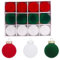 MISNODE 12 Stück Samt-Weihnachtskugeln, Samt-Ornamente für den Weihnachtsbaum, Samt-Weihnachtskugeln, Samt-Weihnachtskugeln, Große Beflockte Weihnachtsbaumkugel-Ornamente (Rot