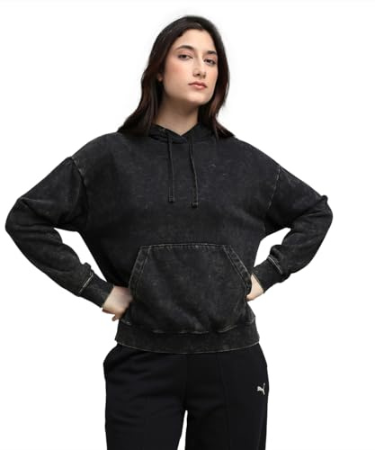 PUMA Unisex Ess Elevated Relaxed Wash Hoodie Fl Hoodies (pack of 1)