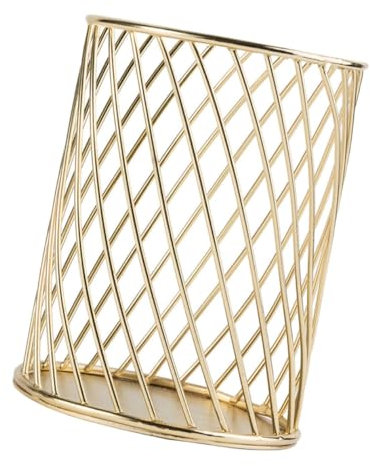 Lurrose 1Stk Stifthalter aufbewahrungsdose storage boxes aubewahrbox Desktop-Briefpapier-Organizer Aufbewahrungsbecher für Stifte Kosmetikpinselhalter Schreibwarenbehälter Eisen Golden