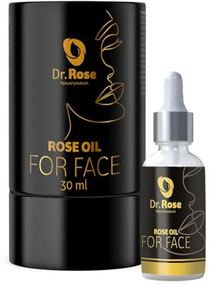 Dr. Rose Huile pour le visage 30 ml – Huile de soin luxueuse avec ingrédients naturels pour une peau rayonnante – Hydratante et régénérante
