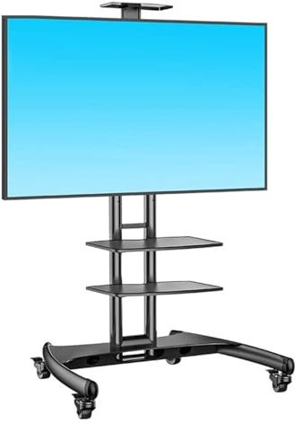 SaryEdge Carrello TV Mobile, Supporto TV Mobile, Supporto TV Mobile Supporti e Giradischi Supporti per Montaggio TV Carrello TV Mobile per Uso Domestico con vasso(