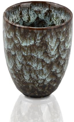 YILANJIN Tasse à Café, Tasse à Café en Céramique, Tasse Vintage en Céramique, Tasse à Café Design Sans Anse, Tasse Porcelaine pour Café, Thé, Cacao, Maison, Bureau, Anniversaire 250 ML