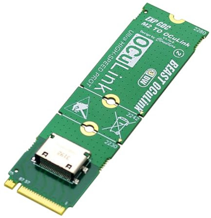 Kueohse Adattatore NVME M.2 M Key per OCuLink per Dock GPU OCULINK Mini PC Laptop per Scheda Grafica Esterna Convertitore Ad Alta Velocità