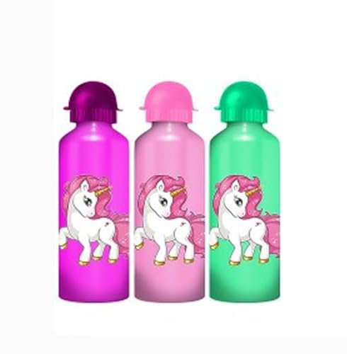 Volcano Set di 3 Borracce Termiche in Metallo con Unicorno - 500 ml