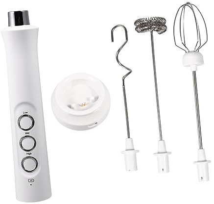 Cabilock Batteur Électrique Portatif Fouet à Œufs Multifonction en Acier Inoxydable 5 Vitesses Ustensile Cuisine Pratique pour Gâteaux et Crème Amateurs de Pâtisserie