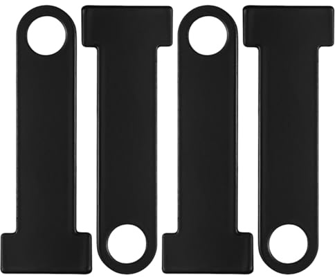 MXGHWG 4 Black Helmet Lock Connection Brackets, Helmet Anti-Theft Safety Fixed Locks, Motorcycle Helmet Quick Release Buckles, Helmet Anti-Theft Devices.