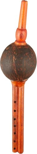 BishHub Barmboo Sapera Pungi Sanpera Haricot Traditionnel Charmers Bean Instrument de musique Percussien à bouche - 40,6 cm de long (lot de 1)