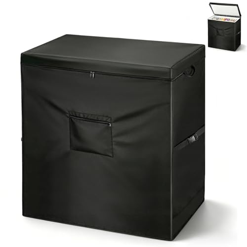Copertura per congelatore a pozzetto, resistente, 420D, resistente, impermeabile, per esterni, per congelatore esterno, con cerniera per apertura (139 L, 60 x 58 x 90 cm)