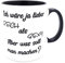 Kilala Büro-Tasse lustiger Spruch Ich wäre ja lieber Reich...Kaffeetasse, Kaffeebecher schwarz inkl. Geschenkverpackung