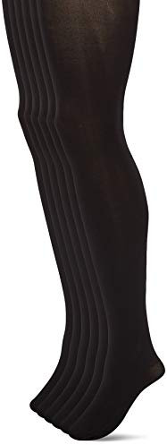 Nur Die Damen 3er Pack Ultra Blickdicht 80 Den Warme Matte Optik Breiter Komfortbund Baumwollzwickel Strumpfhosen, Schwarz, 44-48 EU