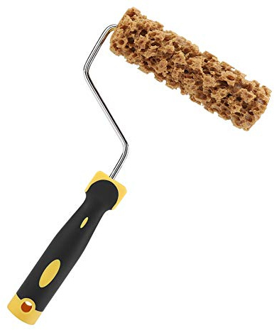 Ticfox Texture Pattern Roller Brush, 16cm / 6.3inch Professional Paint Roller Compound Roller Wall Brush with Handle for Home Rooms Walls Architectural Decoration