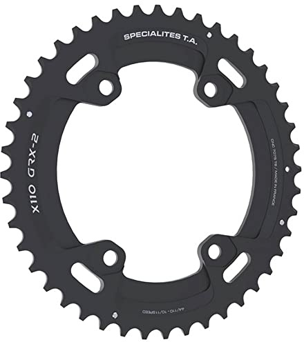 Spécialités TA X80 GRX-2 Gravel Kettenblatt, 10/11/12 Gänge, schwarz, außen, 46t