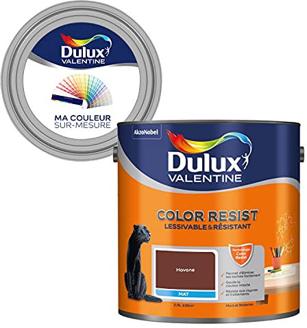 Ma Couleur Sur-Mesure par Dulux Valentine – Peinture Intérieure Murs, Plafonds, Boiseries - Palette Authentique, Pièce à Vivre Mat, Havane , 2,5 L