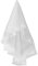 GUMEI Hochzeitsschleier Minimalistische Einschichtige Frauen Langer Weißer Hochzeitsschleier Wasserlösliches Mesh-Garn Wellenförmige Bandbesatz Kathedrale Brautschleier Ohne Kamm