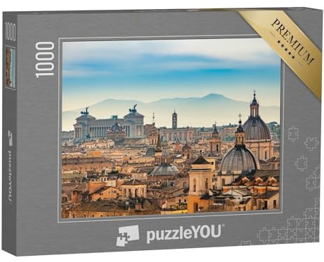 puzzleYOU: Puzzle 1000 Teile „Blick auf Rom vom Castel Sant'Angelo“ – aus der Puzzle-Kollektion Rom, Antike, Europa